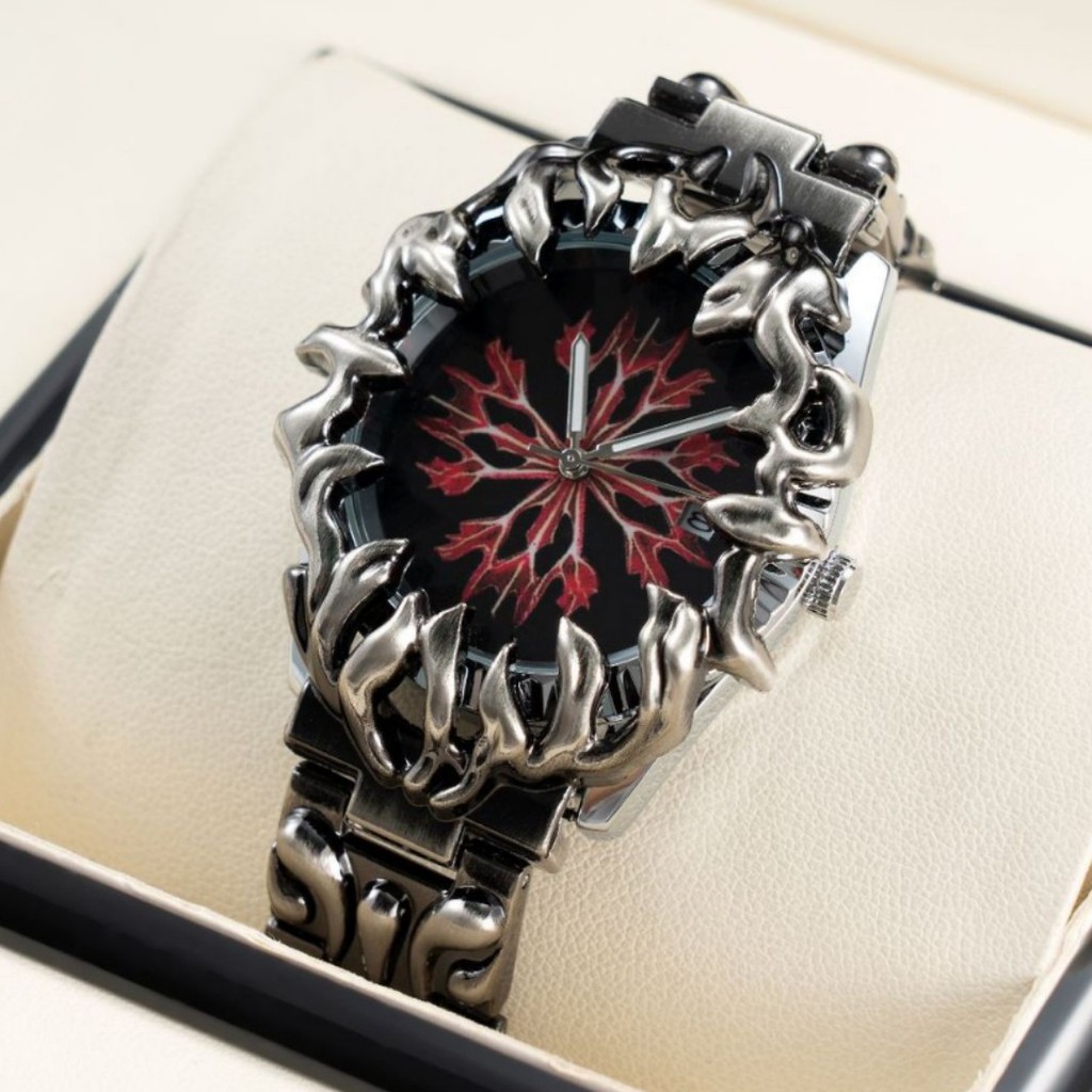 Y2K Alabaster Claw Watch Silver Irregular Unisex Hip Hop พร้อมสต็อก
