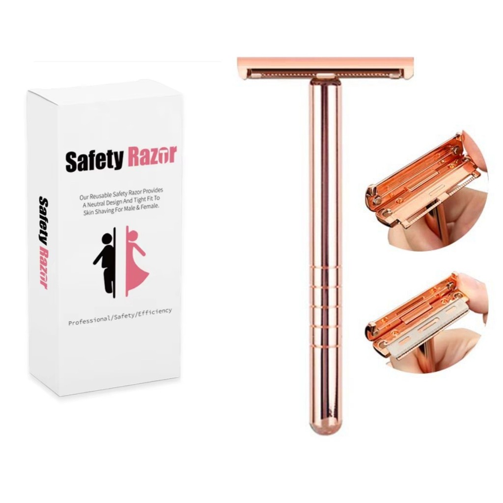 Manual Razor Single-Blade Blade Anti-Scratch Feather Eyebrow Trimmer มีดโกนมีดโกนคู่มือ