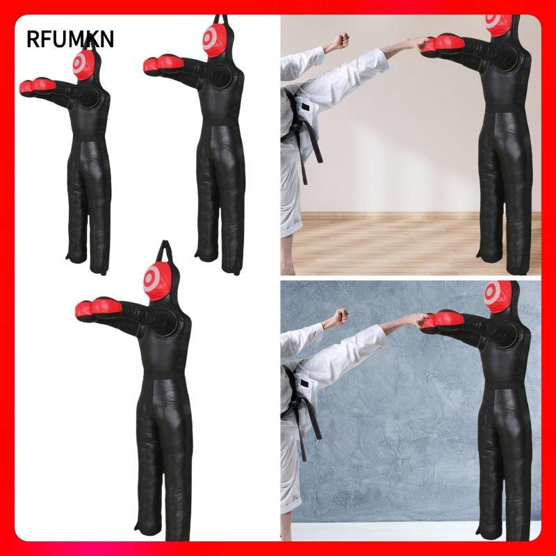 [rfumkn] Unfilled หนัง PU มวย Dummy ผู้ใหญ่การฝึกอบรม Mannequin มวยปล้ํา Grappling Dummy กระเป๋าสําห