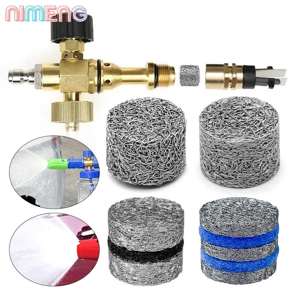 NIMENG 1 ชิ้นตาข่ายหัวฉีด,หิมะโฟม Lance อะไหล่ 3000 PSI Orifice หัวฉีดเคล็ดลับ, Multi-layer Richer Lather สําหรับแรงดันสูงเครื่องซักผ้าโฟม Maker Filter