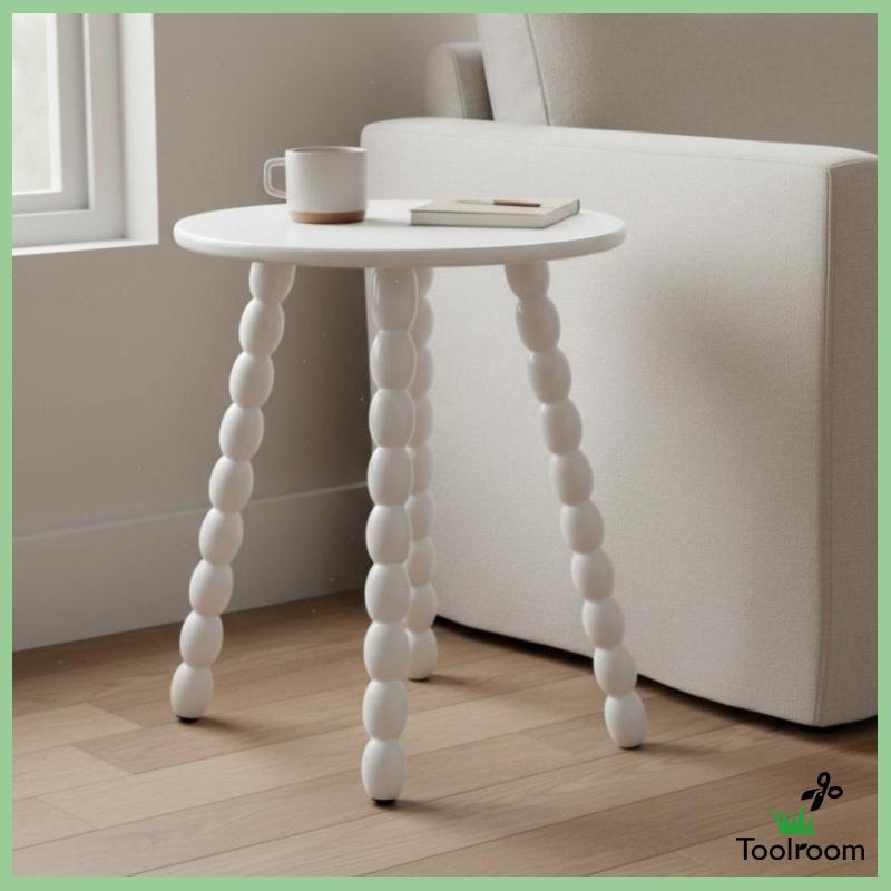 [ห้องเครื่องมือ] Creative Vintage Side Table Spindle Leg Compact Design Furniture Nightstand สําหรับ