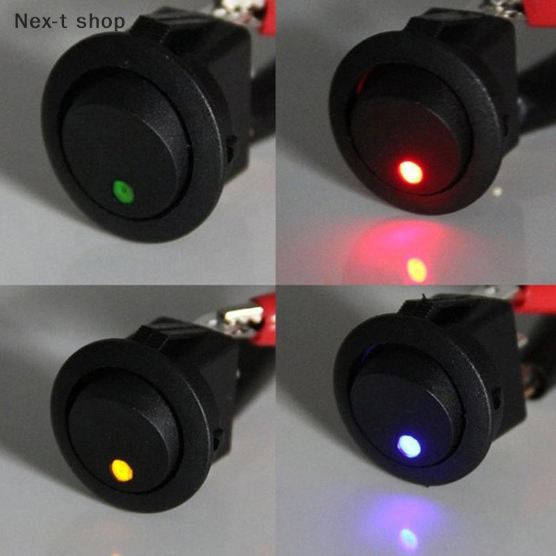Nex-t 4 ชิ้น 12 โวลต์ 20A รอบ Roer สวิทช์เปิด/ปิดไฟ LED รถ Marine เรือ Dot Toggle COD