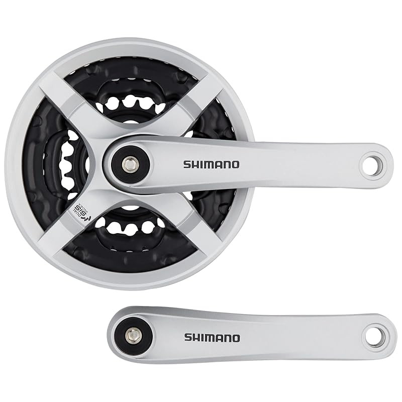 Shimano FC-TY501 Silver 42X34X24T 170mm 8/7/6S with Chain Guard EFCTY501C244CSB