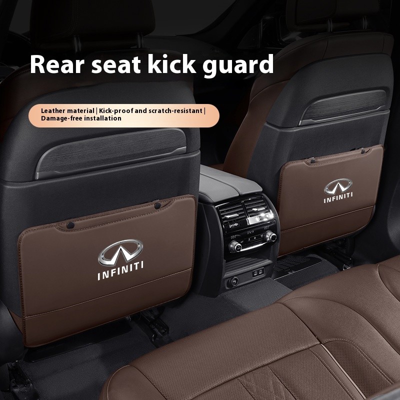 รถที่นั่งกลับป้องกัน Anti-Kick Pad สําหรับ Infiniti Q30 Q80 Q60 Q50 QX60 QX50 QX70 ESQ