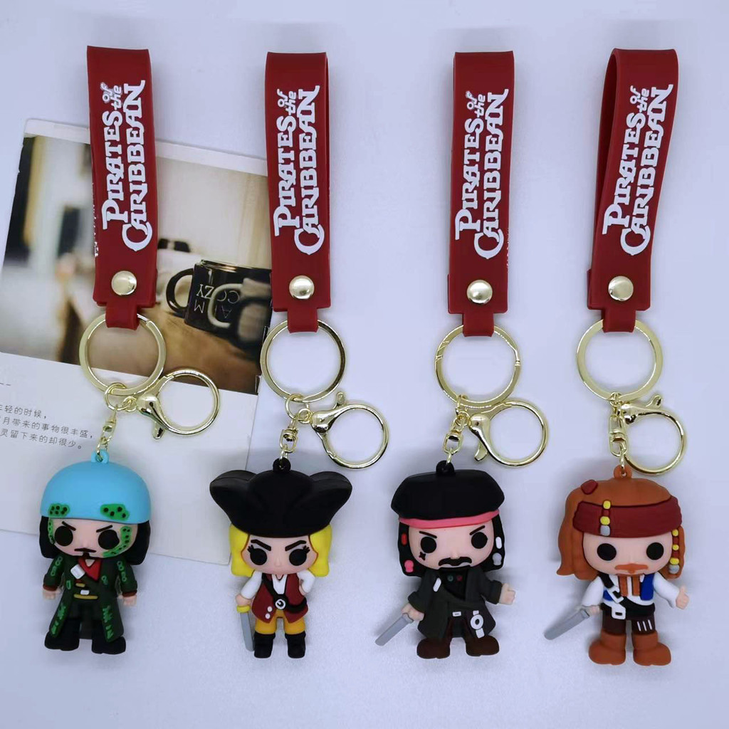 Cross-Border สไตล์ใหม่ Creative Pirates of the Caribbean พวงกุญแจจี้กระเป๋าพวงกุญแจรถอุปกรณ์เสริมของ