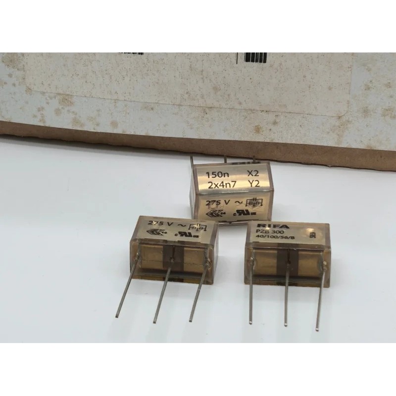 2pcs RIFA PZB300MC23R30 0.15uf+0.0047uf 150nf+4n7 150n+2x4n7 150n x2 2x4n7 Y2 275VAC ตัวเก็บประจุฟิล
