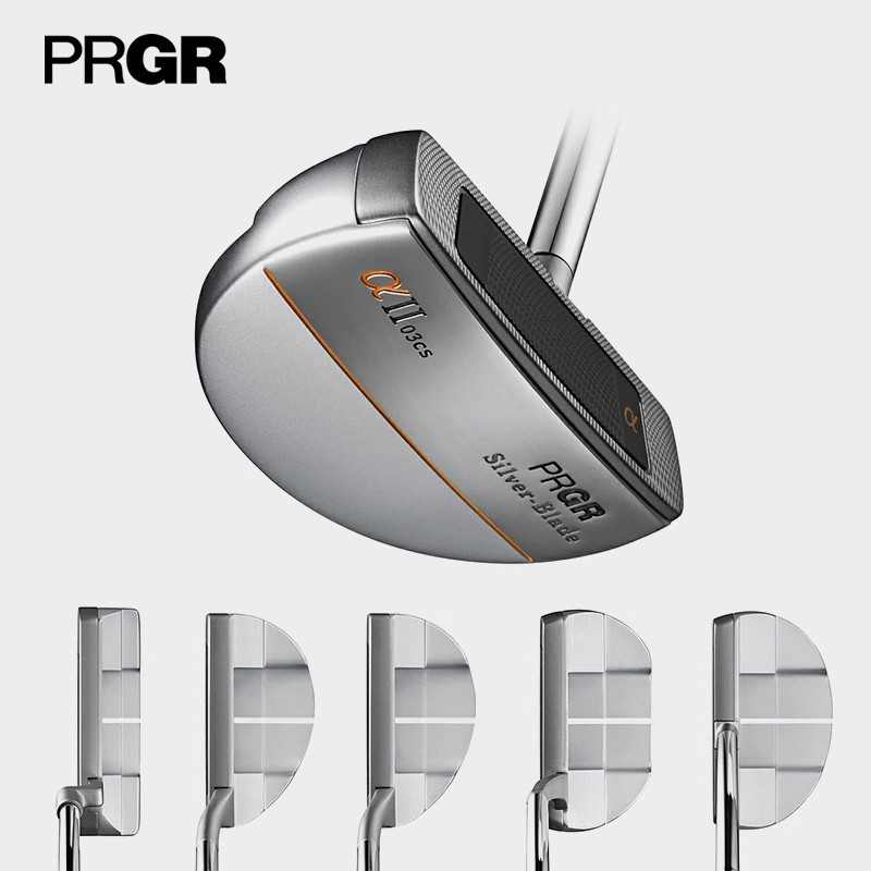 ใหม่ของแท้ PRGR Golf Putter ใบมีดเงิน α II พัตเตอร์ผู้ชายที่มีเสถียรภาพที่แม่นยํา