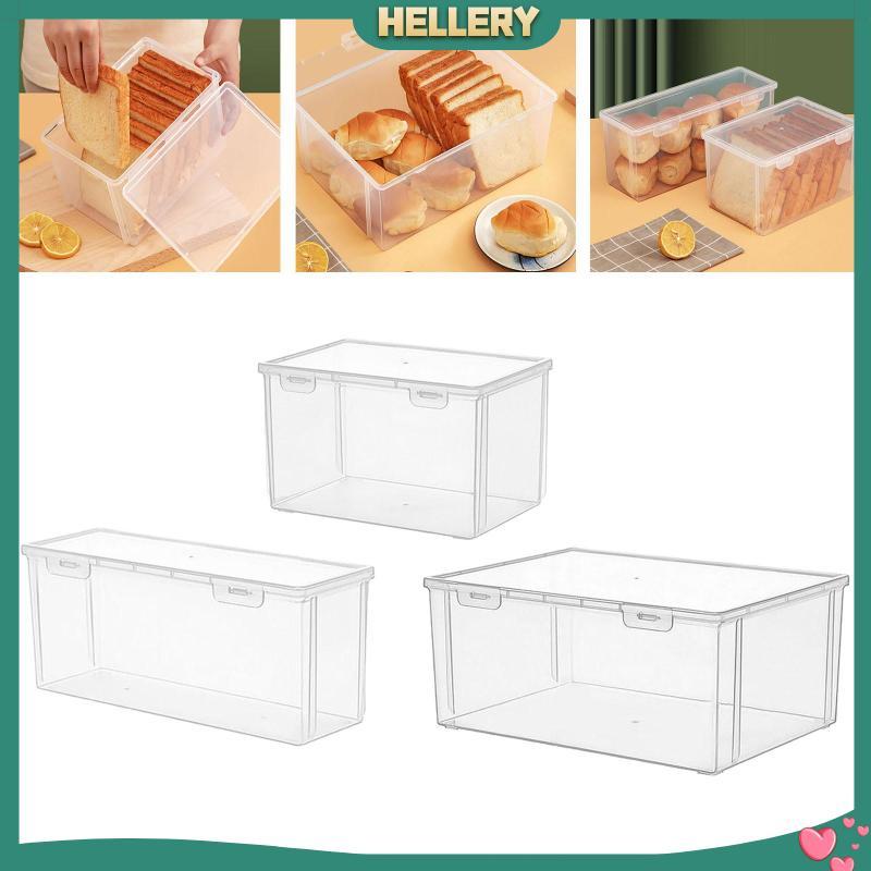 [HelleryTH] กล่องขนมปังภาชนะเก็บอาหารไม่แตกหัก Bagel มัฟฟินที่วางขนมปังผลไม้