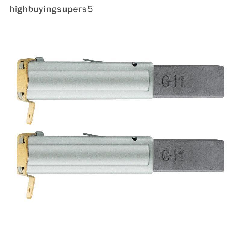 Hyth 2 ชิ้นเหล็กหล่อคาร์บอนมอเตอร์แปรงสําหรับ 30/60/70/80/90L เครื่องดูดฝุ่นอุตสาหกรรมสูญญากาศอุปกรณ