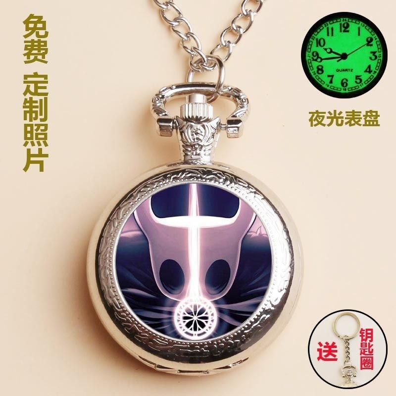 Luminous STEAM เกม Merchandise Hollow Knight Youth Pocket Watch สร้อยคอนาฬิกา Creative ที่ไม่ซ้ํากัน