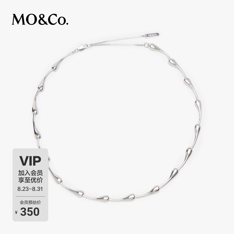 MOCO อุปกรณ์เสริมสร้อยคอ 2025 ฤดูใบไม้ผลิออกแบบผลิตภัณฑ์ใหม่โลหะ Water Drop Chain เครื่องประดับ Clav