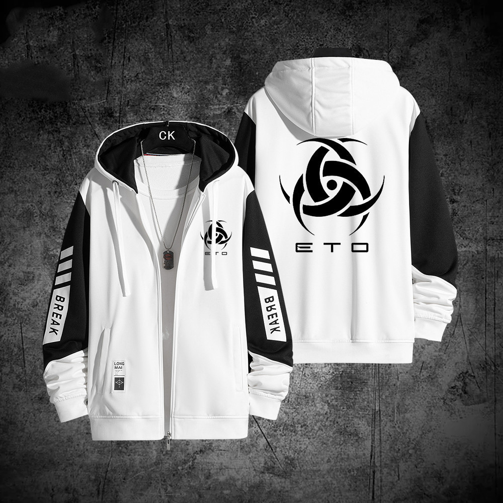 ETO ลาย zip Up Hoodies สําหรับผู้ชายและผู้หญิงเสื้อคอสเพลย์ซิป Hoodie