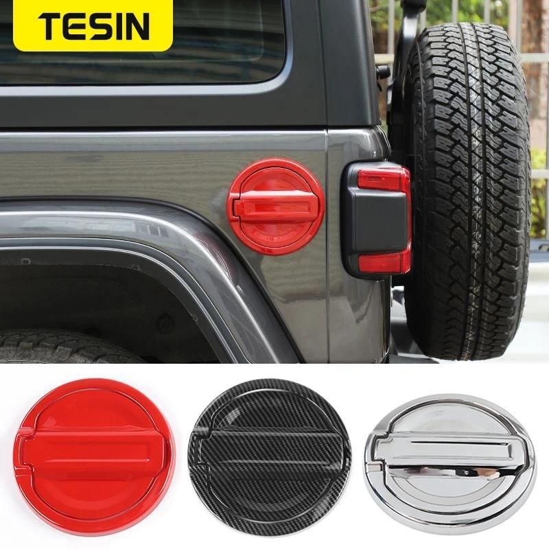 【QJ】TESIN ถังสําหรับ JEEP Wrangler JL รถถังน้ํามันเชื้อเพลิงหมวกตกแต่งสติกเกอร์สําหรับ JEEP Wrangler