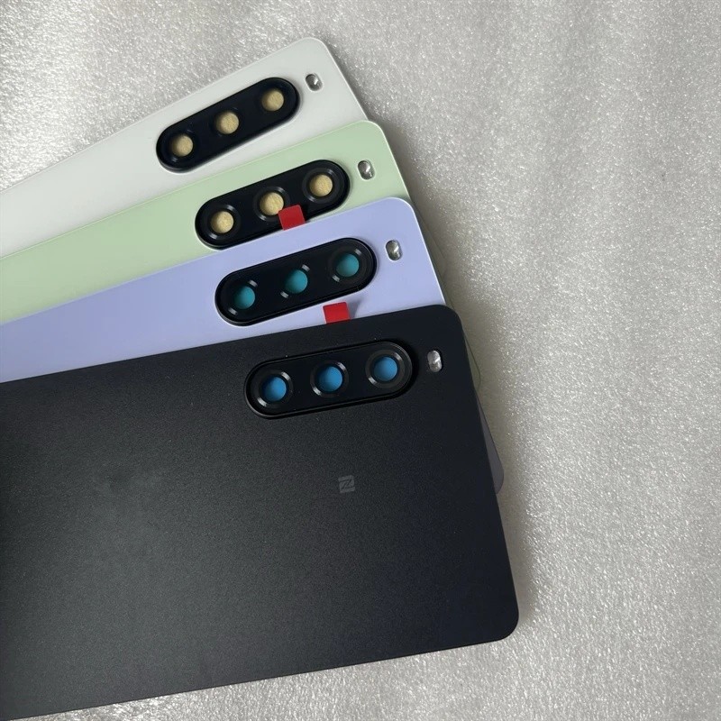 สําหรับ Sony Xperia 10 V 6.1 "XQ-DC72 XQ-DC54 พลาสติกแบตเตอรี่ปกหลังประตูด้านหลังกรณี + ซ่อมเลนส์กล้