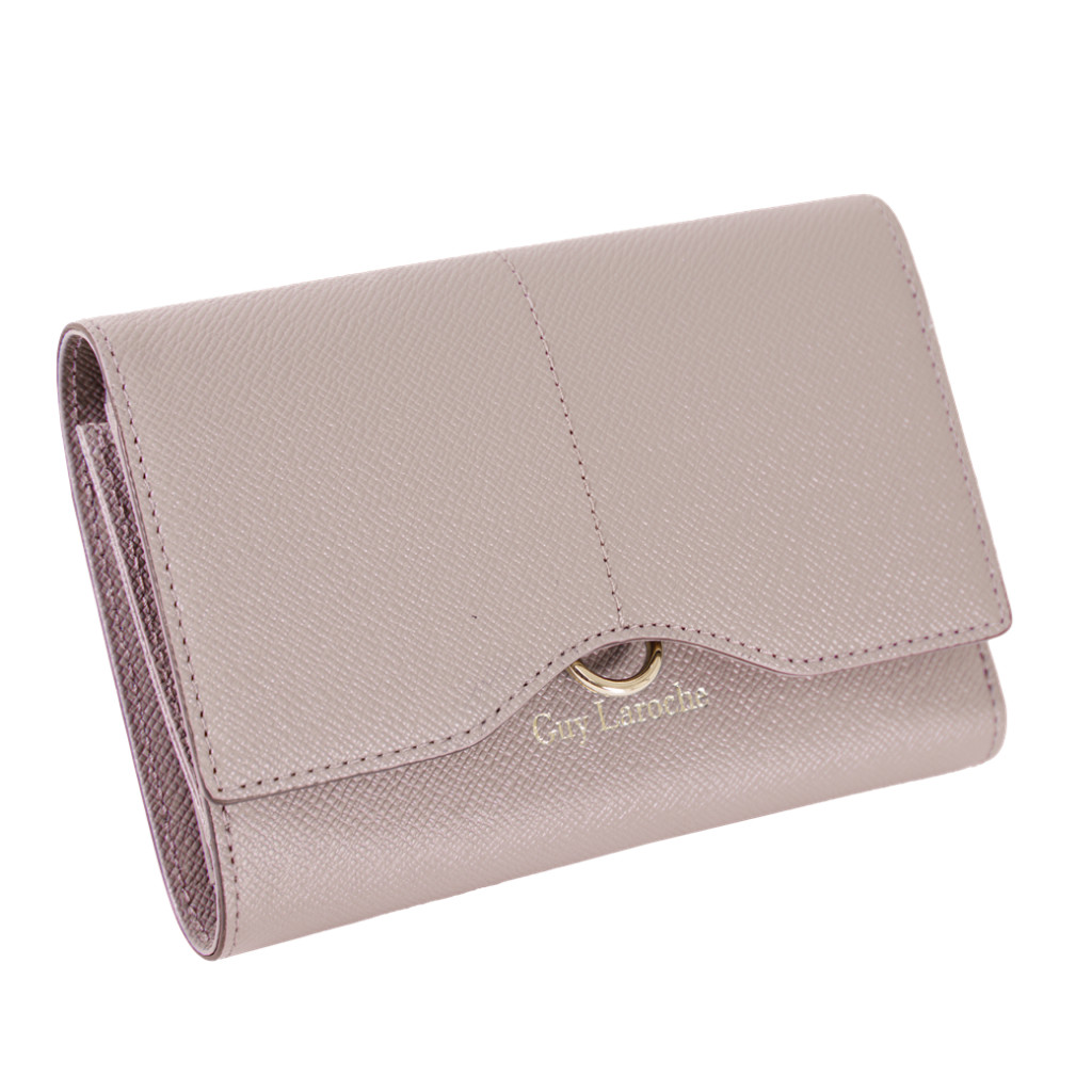 Guy Laroche กระเป๋าสตางค์ผู้หญิง 3 พับสั้น สีชมพู รุ่น AGP09112S6PIS