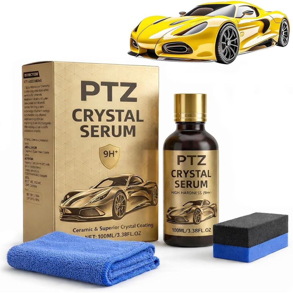 2PackPTZCrystalSerumforCars–AdvancedGrapheneCoatingforCars(100ML),9HGrapheneCoatingforAutoCarDetaili