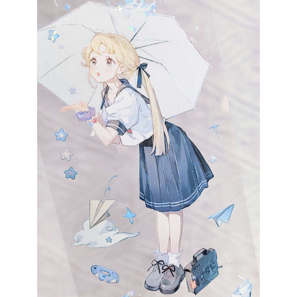 Studio vi-s6 Sea Salt Cream Real Shot Character Tape Subpacking Cute Girl Dynamic Character Collage