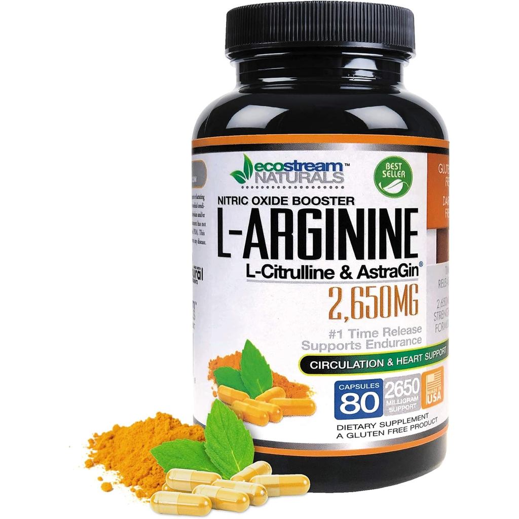 MAX 2650mg Nitric Oxide Booster L-Arginine - L-Citruline และ Astraygin - Time Release 2650 MAX Formu