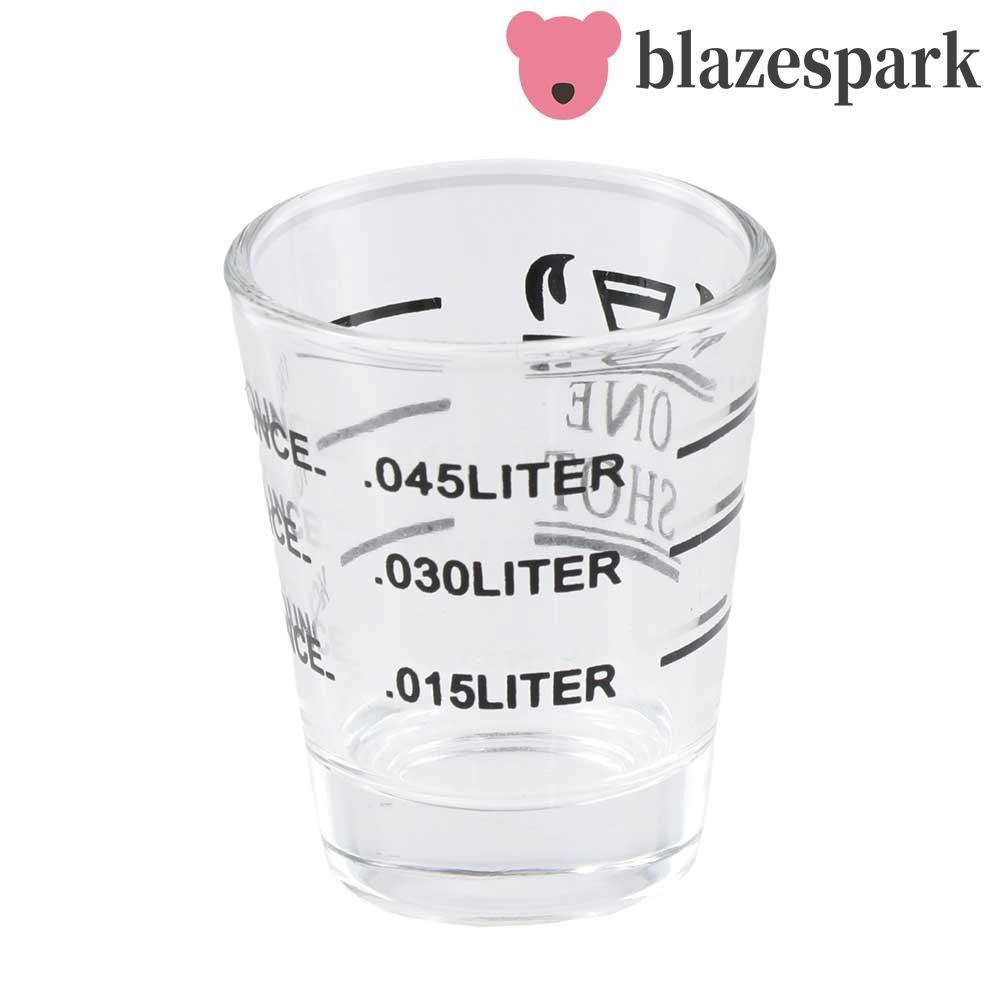 BLAZESPARK Jigger กาแฟพร้อมแก้วช็อตสําหรับงานหนักทนความร้อน