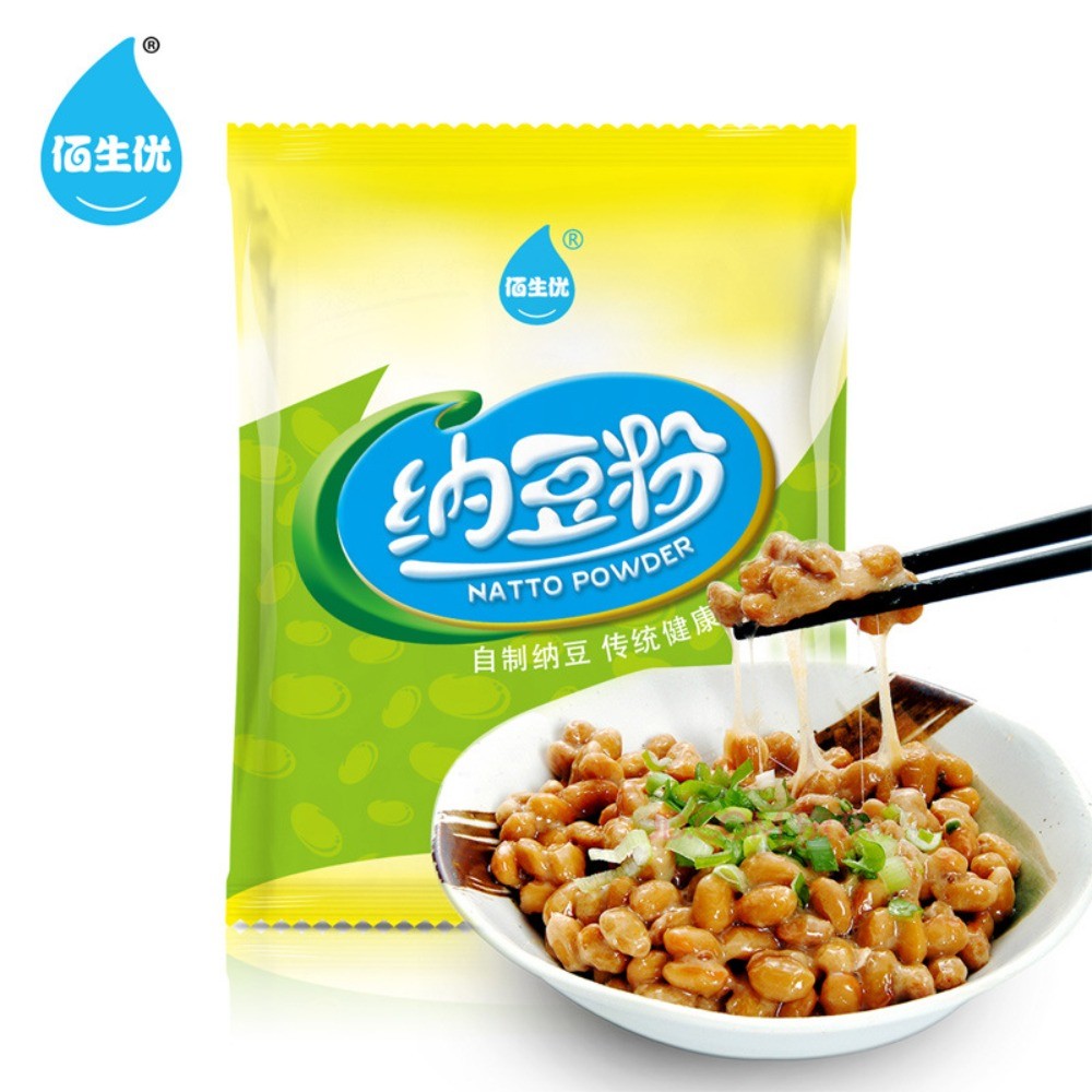 Baishengyou Active Natto Bacteria Powder Natto Ferment Starter Culture บรรจุ Nattokinase ในครัวเรือน