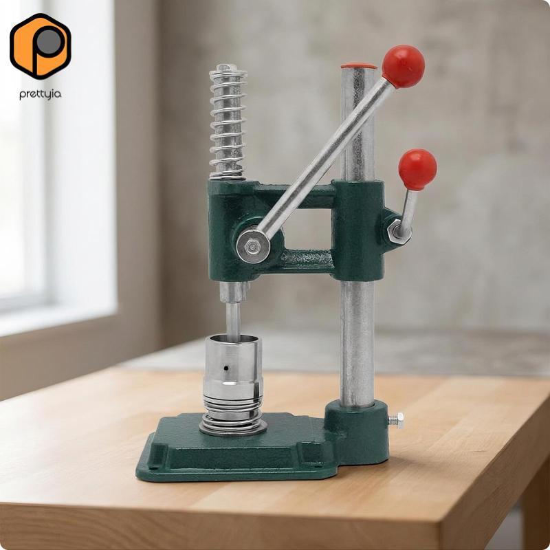 [สวย] คู่มือ Arbor Press Tabletop Manual Press Machine Precision Cast Iron สําหรับ Leathercrafters, 