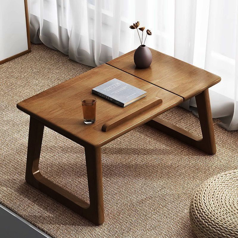 Foldable Table Solid Wood Table Bay Window Desk Bedroom Bedside Coffee Table Foldable Table Tatami M