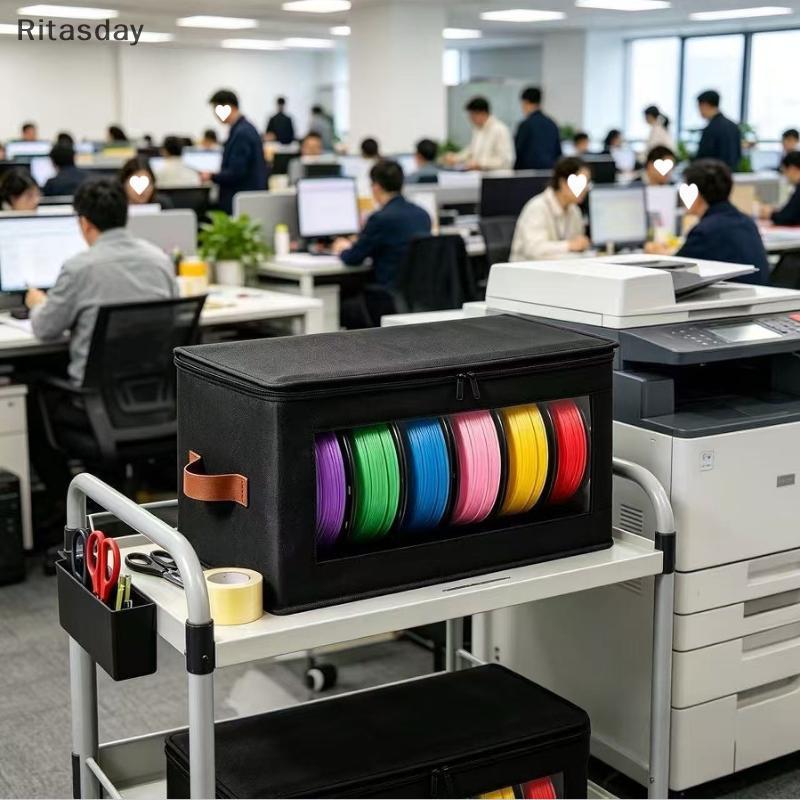 Ritasday 1PC 3D เครื่องพิมพ์ Filament กระเป๋า Filament กระเป๋าเก็บ 3D การพิมพ์อุปกรณ์เสริม Ra สําหรั