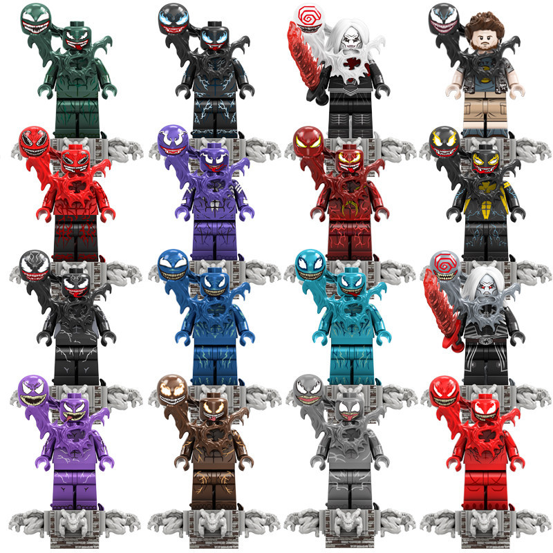 Venom Alliance Symbiosis Edinal Code Avengers Superhero Children Assembled Building Block Doll Toy