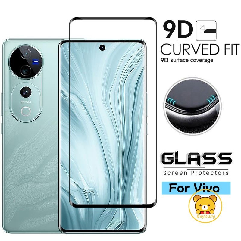 ฝาครอบ 9D กระจกนิรภัยสําหรับ Vivo X300E X300S X300 Ultra X200T X100S V70 Elite FE Y600 Turbo Y11D Y1