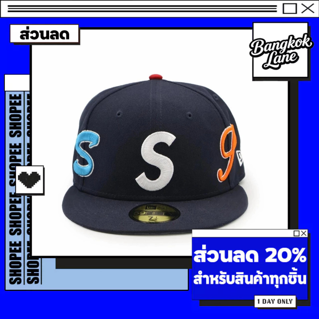 supreme mlb teams box logo new era 59fifty cap【ของแท้นำเข้า】