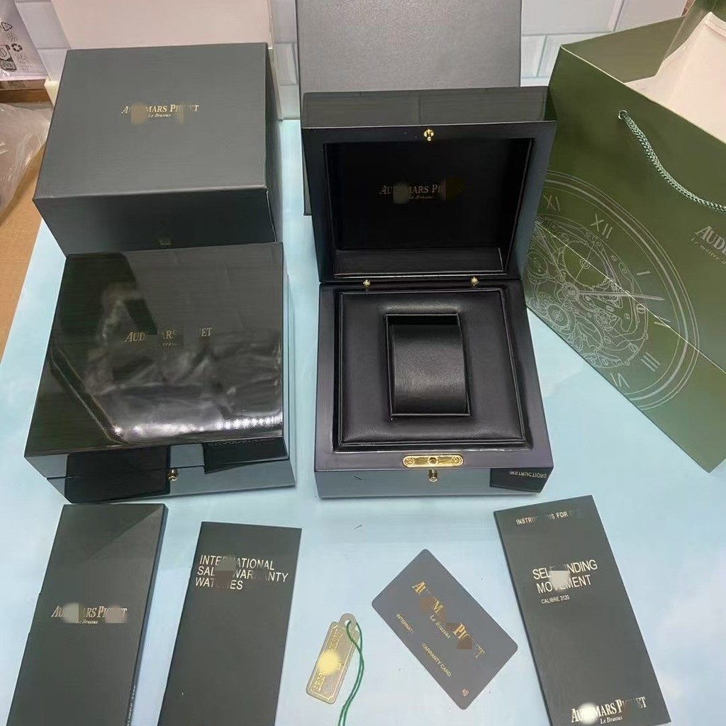 กล่องนาฬิกา Aibi AP กล่องบรรจุภัณฑ์นาฬิกาข้อมือ Royal Oak Series Aijia กล่องเก็บนาฬิกา ap กล่องนาฬิก