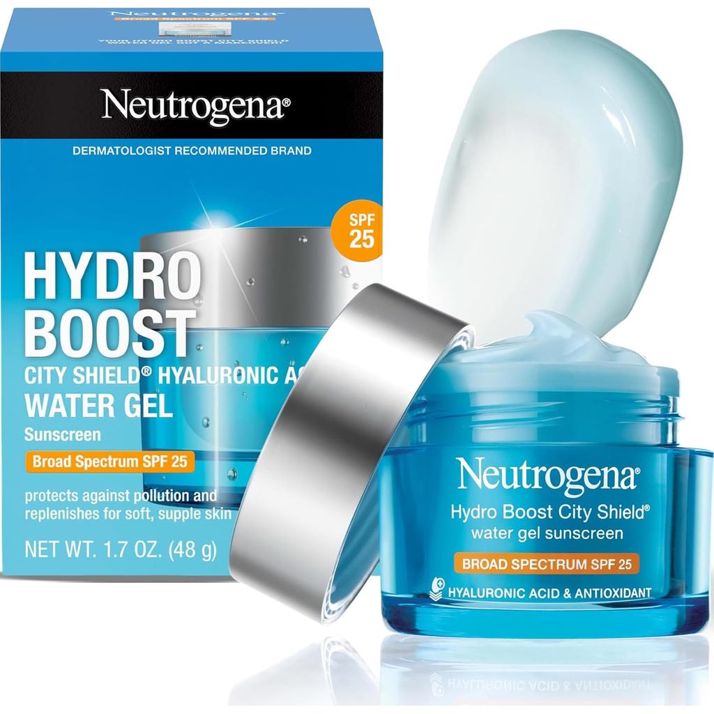 Neutrogena Hydro Boost City Shield Water Gel Face Moisturizer SPF 25 1.7 ออนซ์ RRDZ