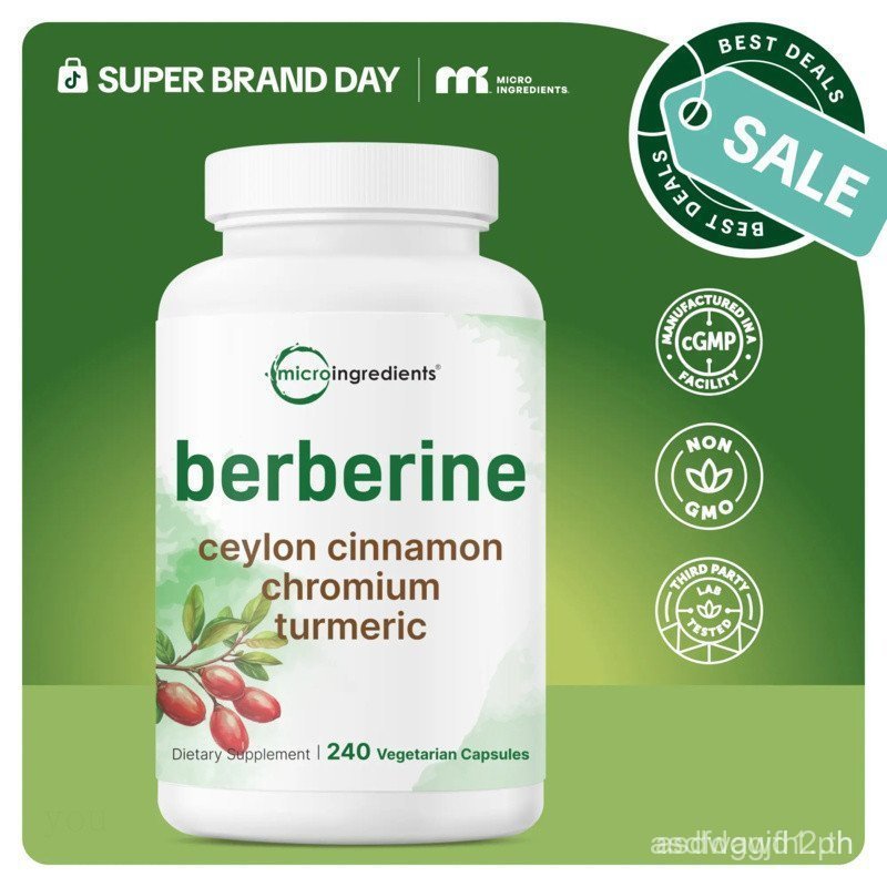 BerberinewithCeylonCinnamon,Chromium,&Turmeric,240JCapsules 1PXI K9CE