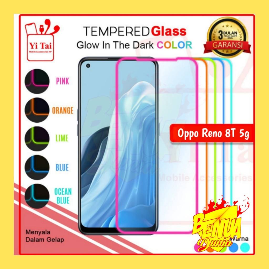 (5DLW) TEMPERED GLASS GLOW IN THE DARK SAMSUNG M15 5G M34 5G F62 M62 M53 M52 M51 M31S M33 M20-BD