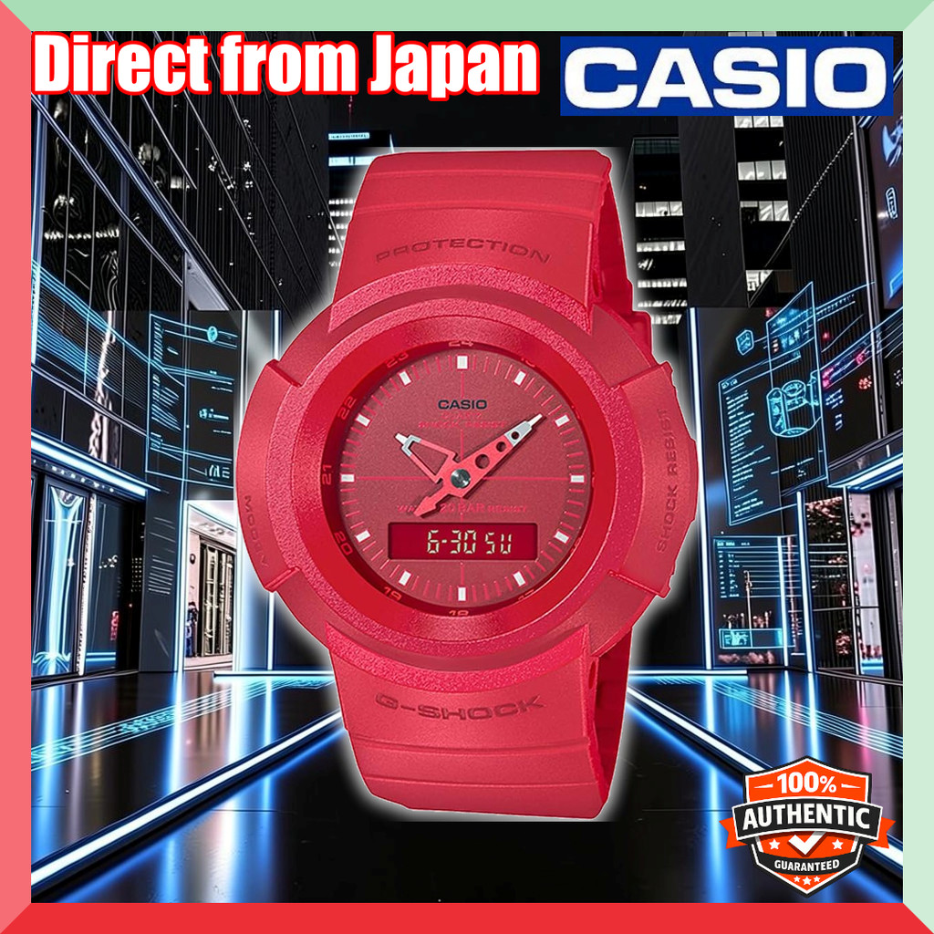 Casio G-SHOCK AW500 First Generation Analog Reissue AW-500BB-4E Analog Digital Men's Red Same Model: