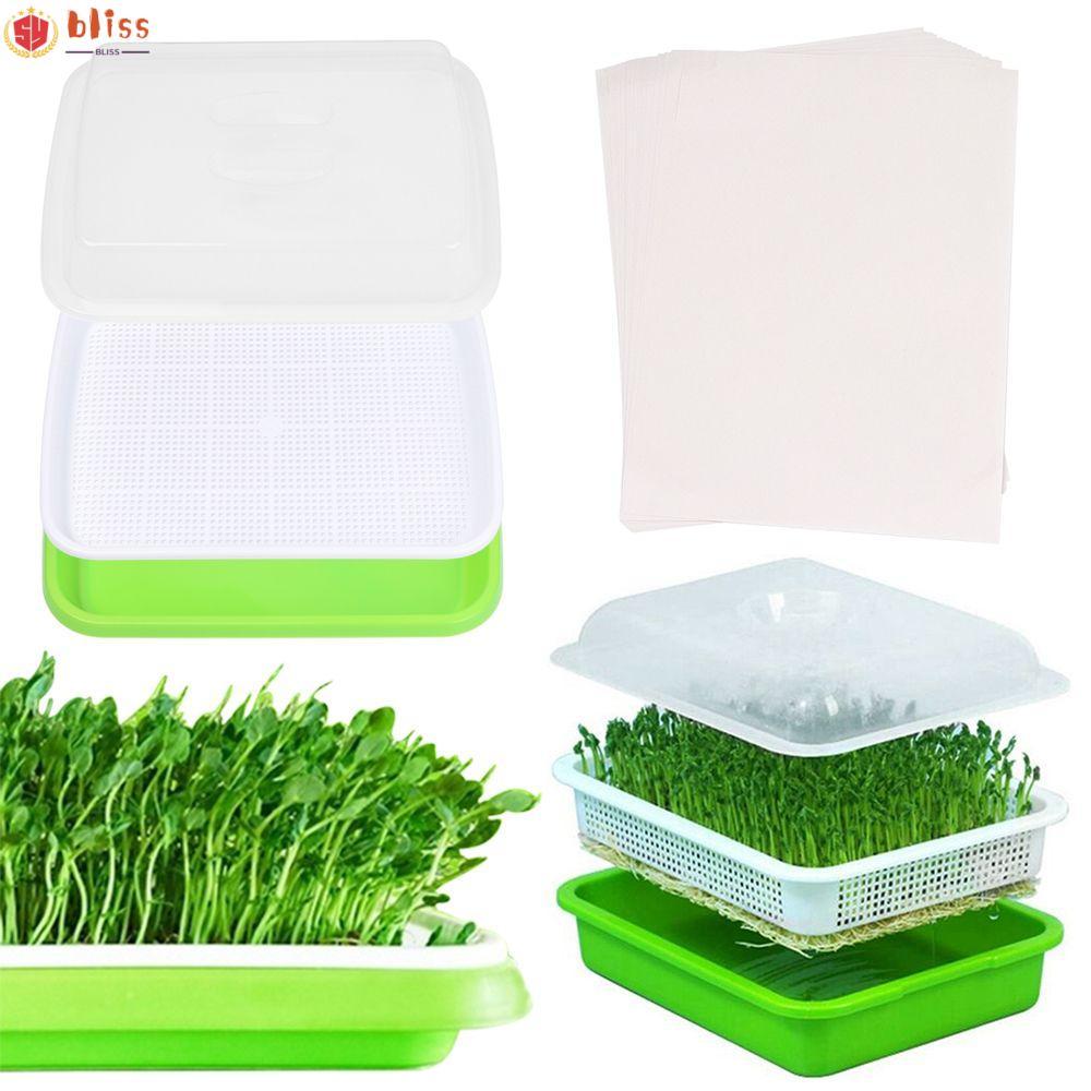 BLLISS Grow Nursery Pots Outdoor Indoor Hydroponic Tray Nursery Paper Plant Box
