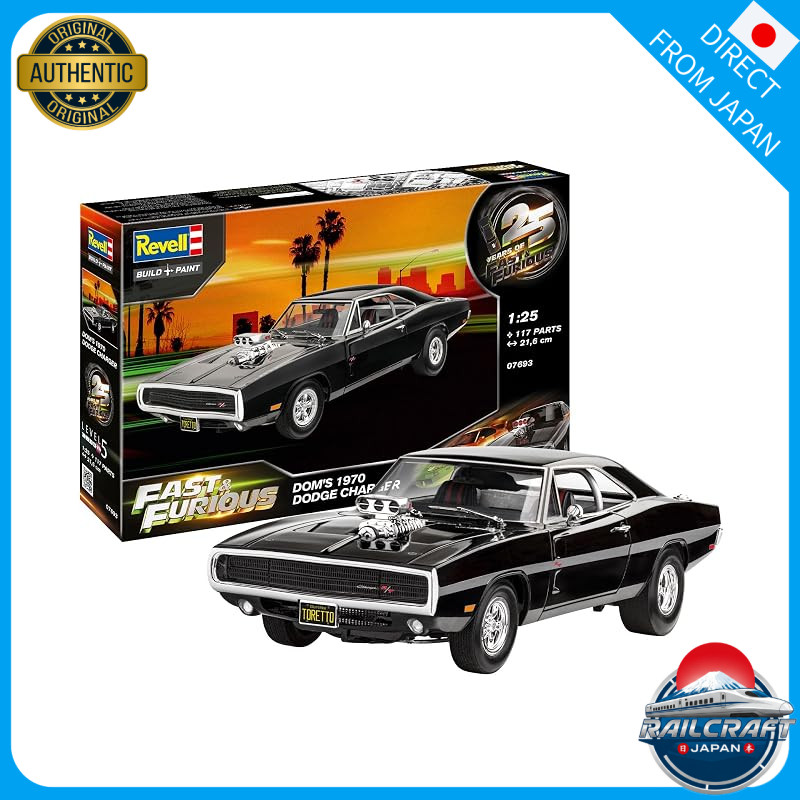 Revell 1/25 Fast & Furious 1970 Dodge Charger Dominic Plastic Model 07693