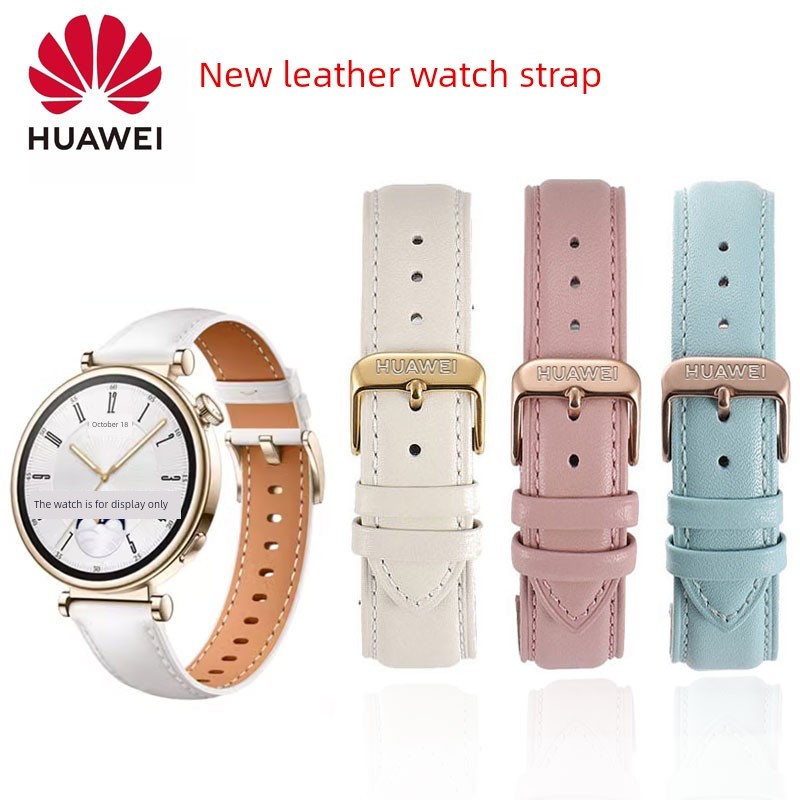 นาฬิกาผู้หญิง นาฬิกาเด็กผู้หญิง สายนาฬิกาหัวเว่ย GT3ของแท้ Watch4pro หนังแท้ gt3pro ผู้ชายและผู้หญิง