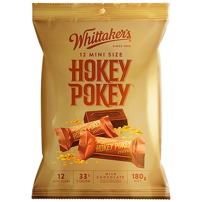 วิทแทคเกอร์ช็อกโกแลตนมรสไอศครีม 180กรัม Whittaker Hokey Pokey Chocolate 180g.