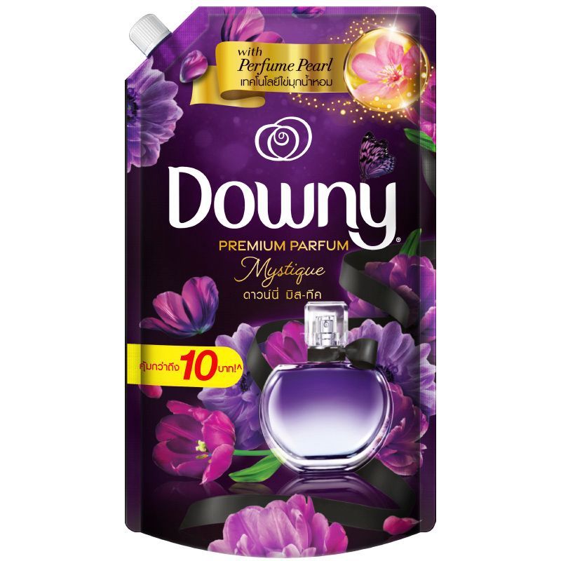 ดาวน์นี่น้ำยาปรับผ้านุ่มเข้มข้นกลิ่นมิสทีค 1000มล. ชนิดเติม Downy Concentrated Fabric Softener Mystique 1000ml. Refill