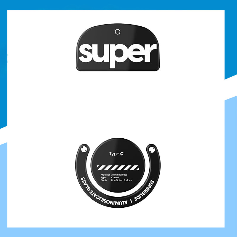 Superglide2 Type C Glass Mouse Skates for Logitech G PRO X SUPERLIGHT Series/G900/G903