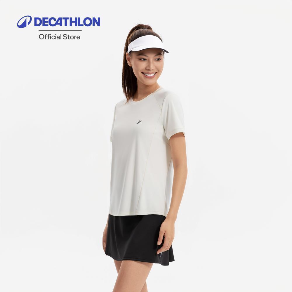 Decathlon Women'S Tennis Breathable Crew-Neck T-Shirt Dry เสื้อยืดเทนนิสคอกลมสำหรับผู้หญิง รุ่น Dry