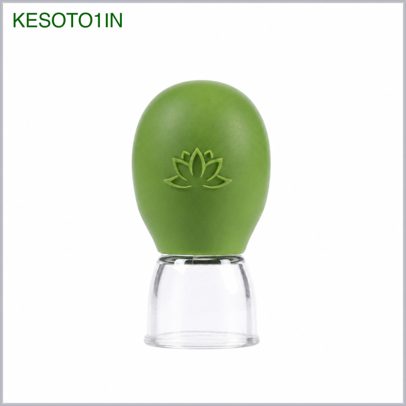[kesoto1in] Mini Silicone Cupping, Gua Sha Cupping สําหรับผิวหน้าและผิวกาย, กุหลาบใช้งานง่าย