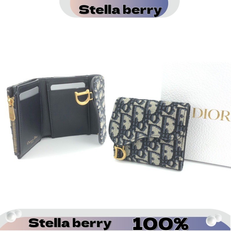 ถูกที่สุด ของแท้ 100% Dior tri fold wallet