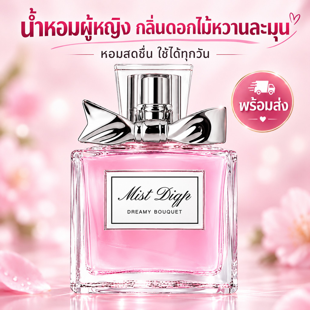น้ำหอมผู้หญิง 50ML กลิ่นดอกไม้ผลไม้ Floral Fruity หอมหวานสดชื่น กลิ่นหอมละมุน ติดทนนาน พร้อมส่ง