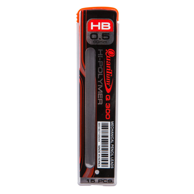 QUANTUM ไส้ดินสอ HB รุ่น Q300 ขนาด 0.5 มม. (15 ไส้/หลอด) — صورة 2