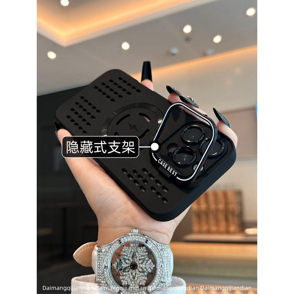 เคสไอโฟน11 เคสไอโฟน 13 ตัวยึดเลนส์แม่เหล็กระบายความร้อนสำหรับฤดูร้อนเคสมือถือ16promax สำหรับ Apple ร