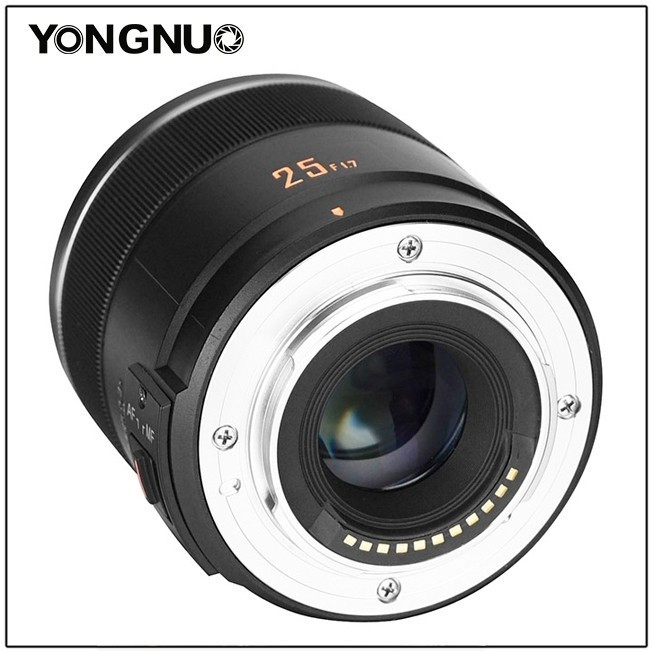 YONGNUO YN25mm F1.7M M4/3 Mount รูรับแสงขนาดใหญ่มาตรฐาน Prime เลนส์โฟกัสอัตโนมัติใช้งานร่วมกับ Panas