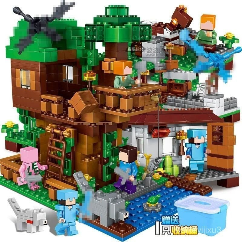 [Magic of Light and Shadow]2025New necraft Building Blocks ใช้งานร่วมกับ Lego, Puzzle Assembly ของเล