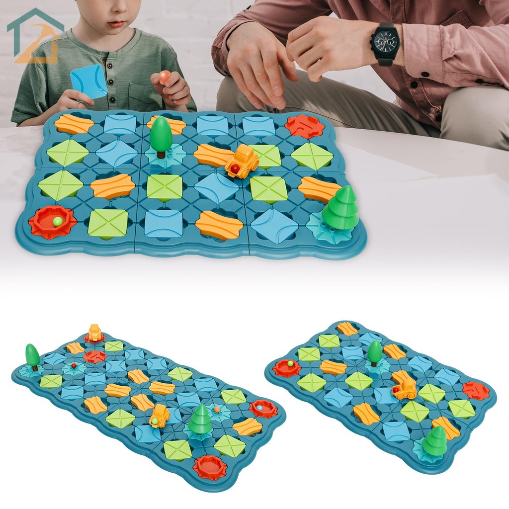 เด็ก STEM เกมกระดาน Early Educational Road Builder ปริศนาตลก Logical Road Builder เกม Logical Road B